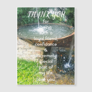 Tack Speciellt kort för magnetisk hälsning av vän