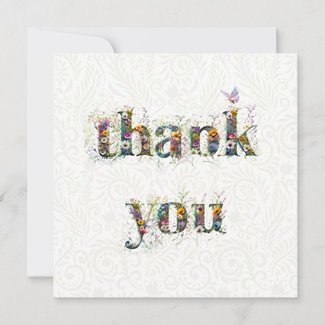 Tack Sprayer of Wildblommor Kort (Framsida)