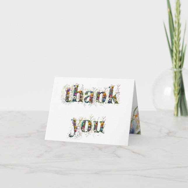 Tack Sprayer of Wildblommor Kort (Framsida)