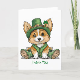 Tack St. Patrick's Day Corgi Hund
