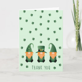 Tack St patricks day Gnome Kort