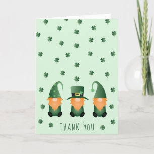 Tack St patricks day Gnome Kort