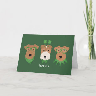 Tack St patricks day Welsh Terrier Hundar Kort