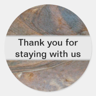 Tack Stay House Rental Guest Apprecision Runt Klistermärke