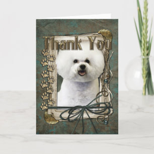 Tack - stentassar - Bichon Frise Kort