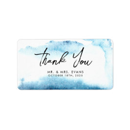 Tack Sticker för ett modernt Bröllop. Adressetikett