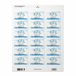 Tack Sticker för ett modernt Bröllop. Adressetikett