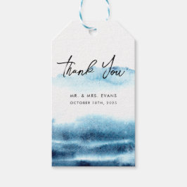 Tack Sticker för ett modernt Bröllop. Presentetikett
