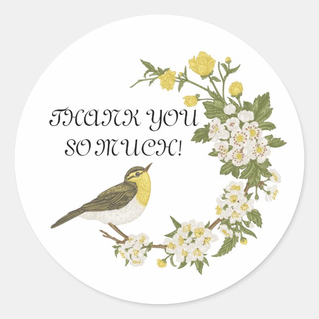 TACK STICKER RUNT KLISTERMÄRKE (Framsida)