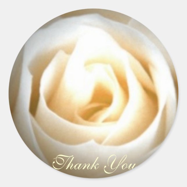 Tack Sticker Runt Klistermärke (Framsida)