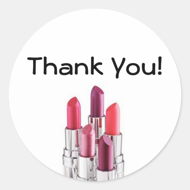 Tack Stickers Runt Klistermärke (Framsida)