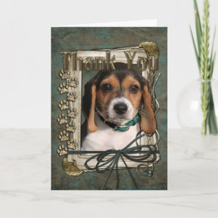 Tack - Stone Tassar - Beagle Puppy Kort