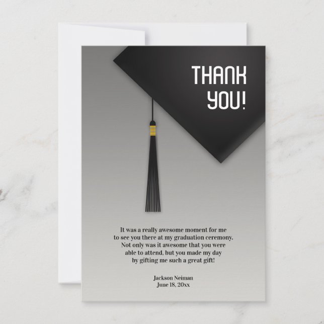 Tack Studenten Black Hat (Framsida)