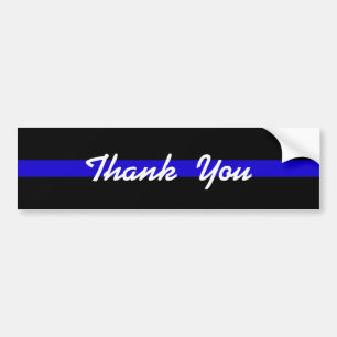 TACK SUPPORT POLICE BUMPER STICKER BILDEKAL