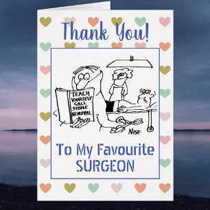 tack Surgeon Hälsningskort