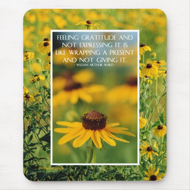 Tack - Svart-Synade Susans Mousepad Musmatta (Framsidan)