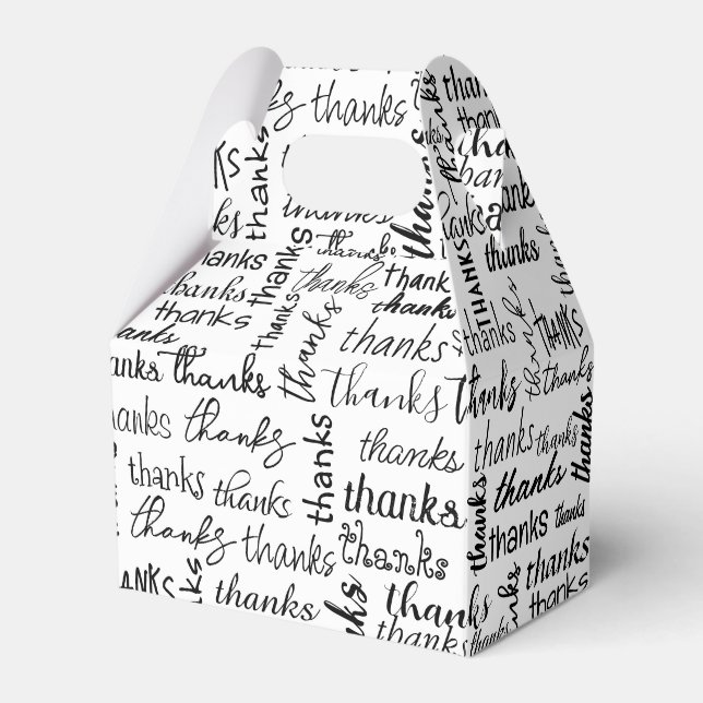 Tack, svart text i vitt presentaskar (Framsidan Sidan)