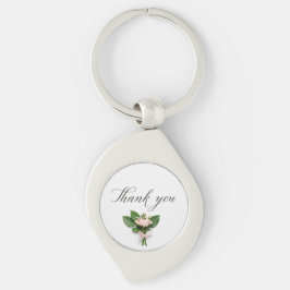 Tack Swirl Silverfärgad Nyckelring