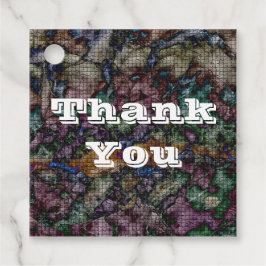 Tack Swirled Abstrakt Tie-dye Mönster Tack Gåvor Etiketter