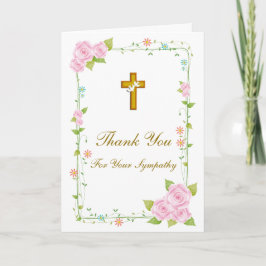 Tack Sympathy Card Kort