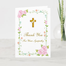 Tack Sympathy Card Kort