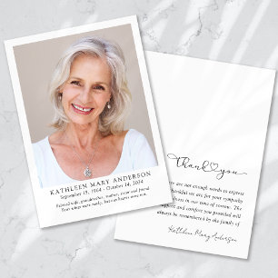 Tack Sympathy Funeral Photo Card