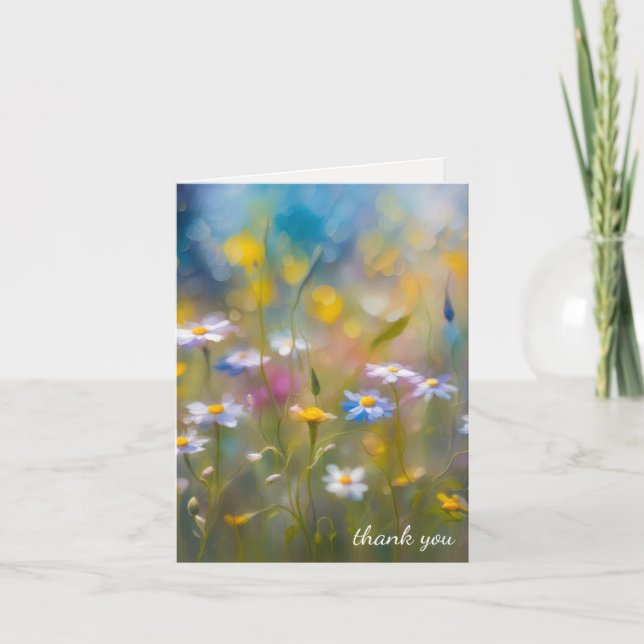 Tack Sympati Vildblommor från familjen Kort (Framsida)