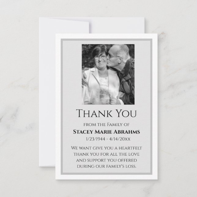 tack, sympatikort, tackkort för förlust tack kort (Framsida)