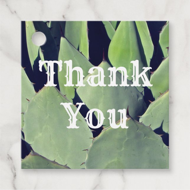 Tack Sythwest Stil Agave apprecision Gåvor Etiketter (Framsida)