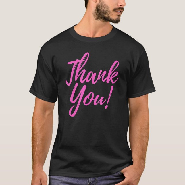 Tack Tack för allt säger bara tack T Shirt (Framsida)