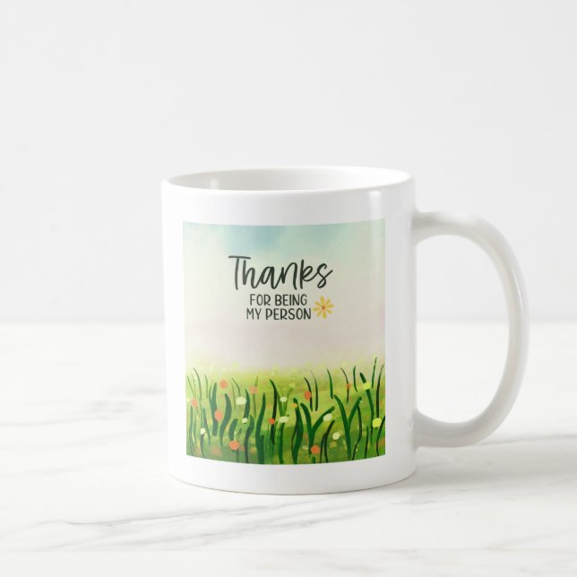 Tack - Tack för att du är min person Kaffemugg (Höger)