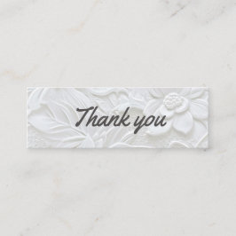 Tack/tack för tjänsten mini visitkort