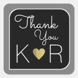 tack/tack fyrkantigt klistermärke