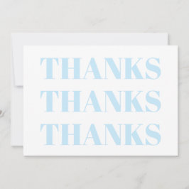 Tack, Tack, ljusblått, modernt kort