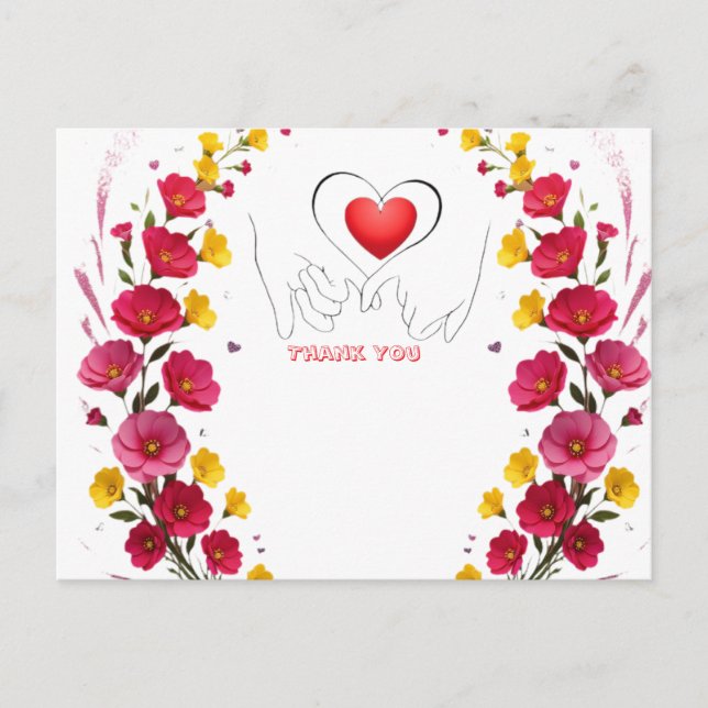 Tack Tack Med Tack Många Tack Vykort (Framsida)