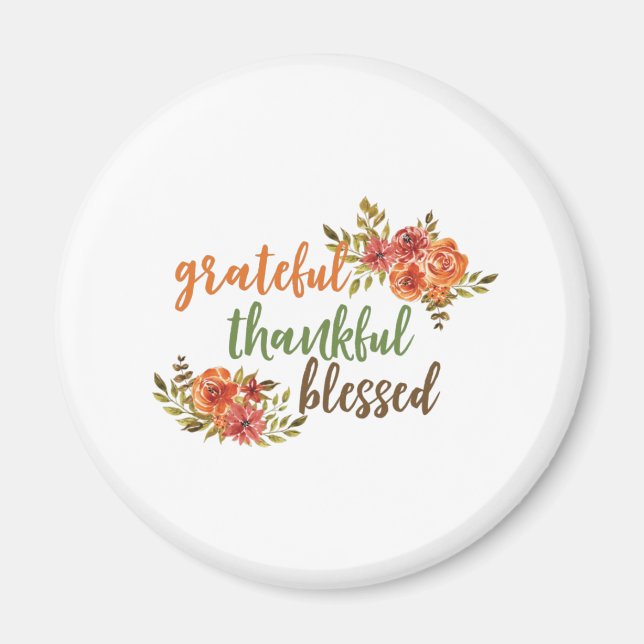 Tack, tack och lov, välsignad Blommigt. Magnet (Framsidan)