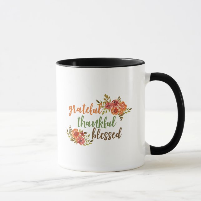 Tack, tack och lov, välsignad Blommigt. Mugg (Höger)