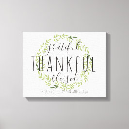 Tack, tack, tack, välsignad Personlig Canvas