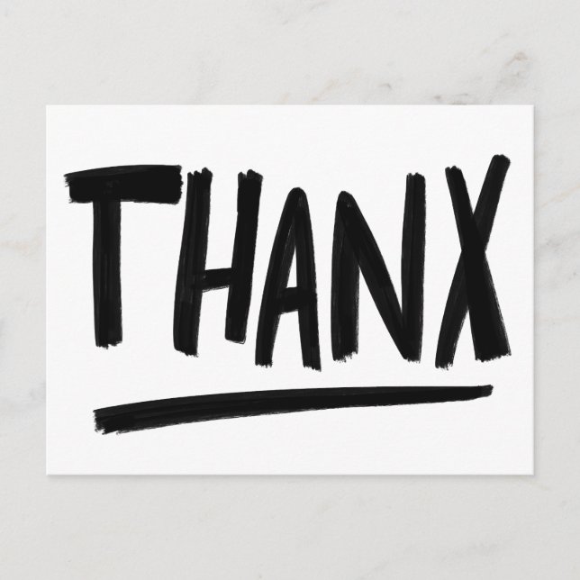 TACK Tack till Rough Brushstrokes Anpassa   Vykort (Framsida)