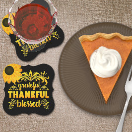 Tack, tack, välsignad solros underlägg papper