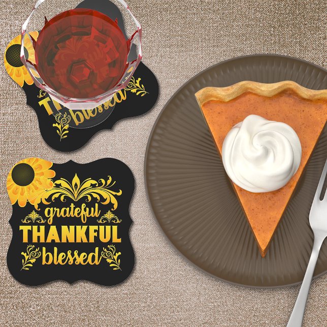 Tack, tack, välsignad solros underlägg papper (Skapare uppladdad)