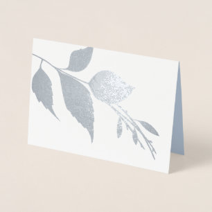 Tack, tack vare ditt kort, Botaniskt Bröllop Folierat Kort