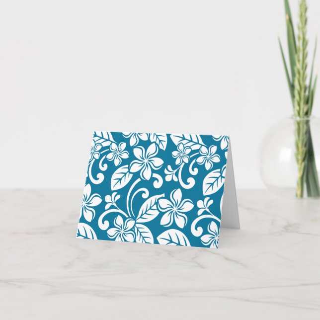 Tack, tack vare ISLAND PLUMERIA (CARIBBEAN BLUE) Kort (Framsida)