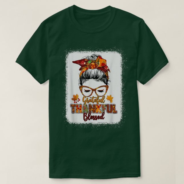 Tack, tack vare tacksam välsignad knumpkin Messy B T Shirt (Design framsida)