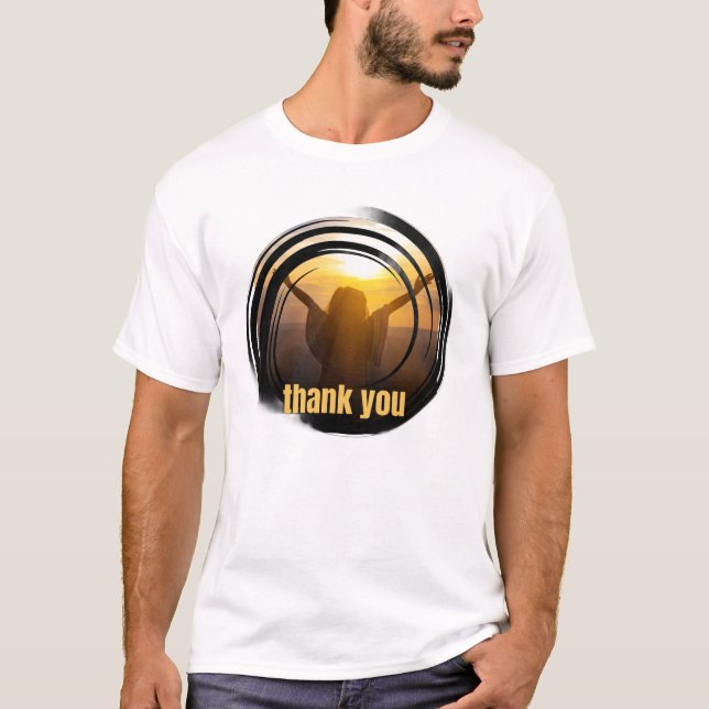 Tack – Tacksam Själ Upprinnelse T Shirt (Framsida)