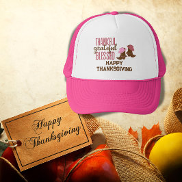 Tack, tacksam, välsignad, Happy thanksgiving | Keps