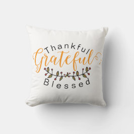 Tack, tacksam, välsignad kudde