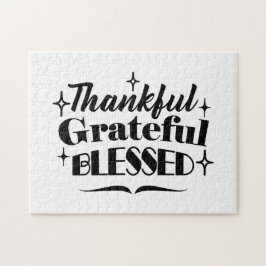 Tack, tacksam, välsignad Thanksgiving Pussel