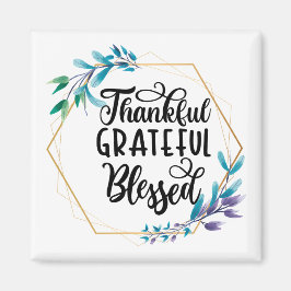 Tack, tacksamhet och välsignelse magnet