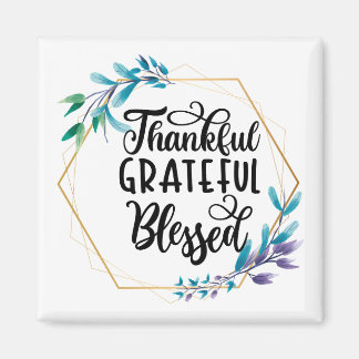 Tack, tacksamhet och välsignelse magnet